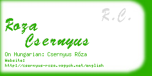 roza csernyus business card
